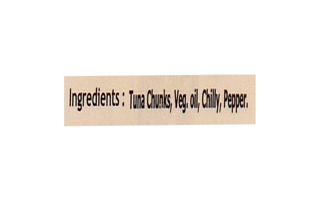 Bluna Tuna Chunks In Veg. Oil With Chilly Pepper   Tin  180 grams
